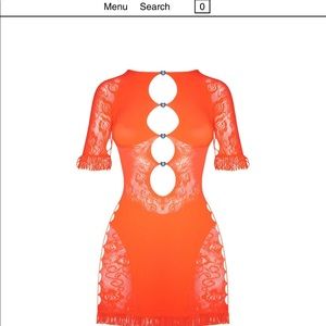 Poster girl Miranda dress in orange